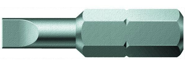 WERA 800/1 Z SL бита шлицевая, вязкая твёрдость, 1/4" C6.3, 0.6 x 4.5 x 25 мм