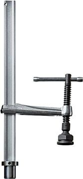 BESSEY TWM28-30-12 Зажимный элемент для сварочных столов со специальной опорной пластиной 300/120, усилие: 6.5 кН, Т-образная рукоятка