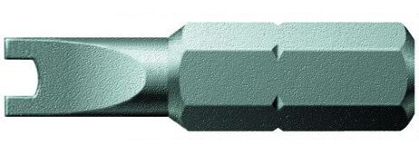 WERA 857/1 Z Spanner (Snake Eye) бита вилочная, вязкая твёрдость, 1/4" C6.3, 6 x 25 мм